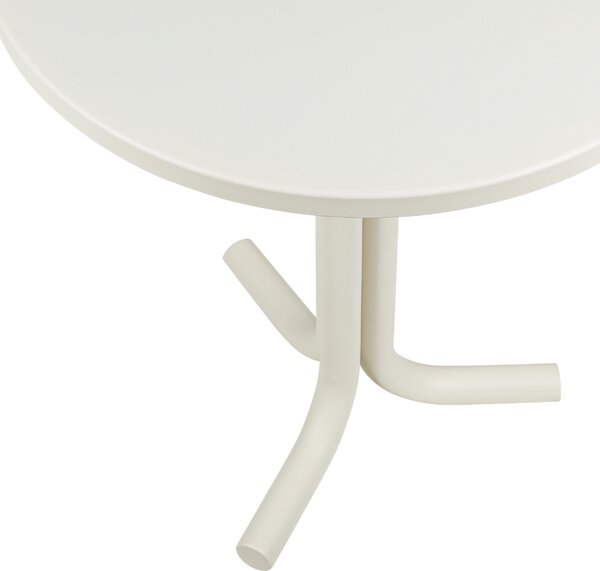 Noo.ma Béžový kovový zahradní bistro stolek Nokk ⌀ 59 cm