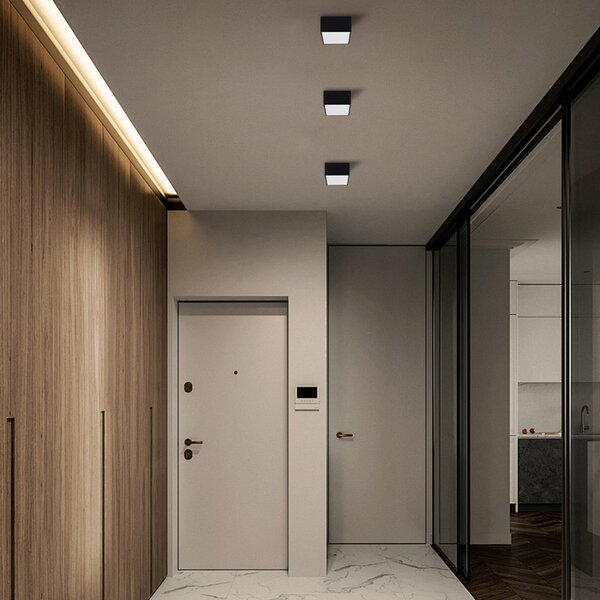 Immax NEO CANTO Smart stropní svítidlo 15x15cm 12W černé Zigbee 3.0