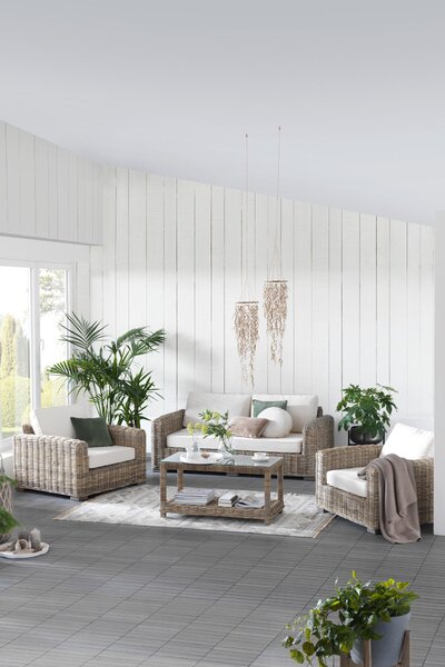 SEDACÍ SESTAVA, dřevo, textil, přírodní barvy, světle šedá Livetastic - Online Only sedačky, Online Only