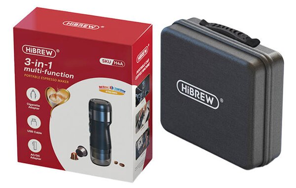 Přenosný kávovar 3 v 1 s kufříkem 80W HiBREW H4A