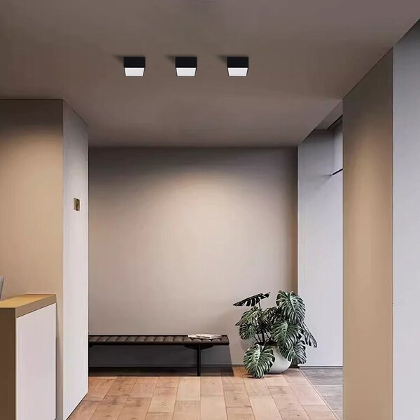 Immax NEO CANTO Smart stropní svítidlo 15x15cm 12W černé Zigbee 3.0