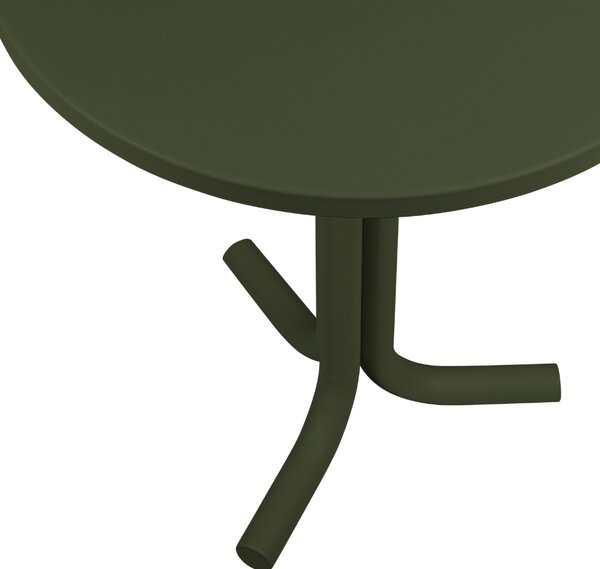 Noo.ma Zelený kovový zahradní bistro stolek Nokk ⌀ 59 cm