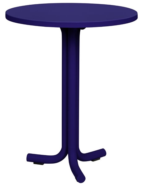 Noo.ma Modrý kovový zahradní bistro stolek Nokk ⌀ 59 cm