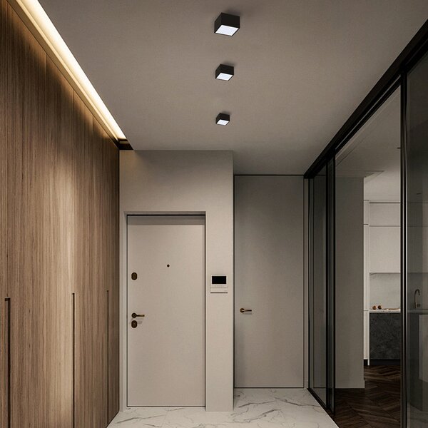 Immax NEO CANTO Smart stropní svítidlo 15x15cm 12W černé Zigbee 3.0