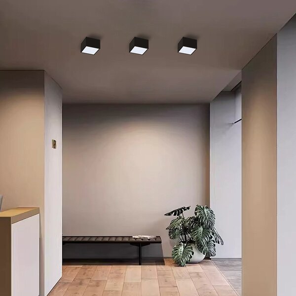 Immax NEO CANTO Smart stropní svítidlo 15x15cm 12W černé Zigbee 3.0