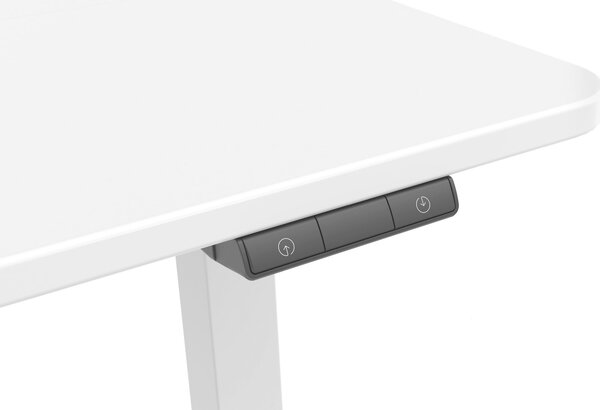 PSACÍ STŮL, bílá, 120/60/75-120 cm Carryhome - Kancelářské stoly