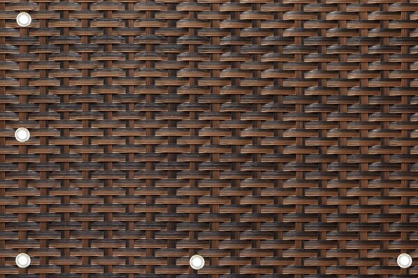 Balkonová ratanová zástěna s očky LATVIA, hnědá, výška 90 cm šířka různé rozměry 750 g/m2 MyBestHome Rozměr: 90x200 cm