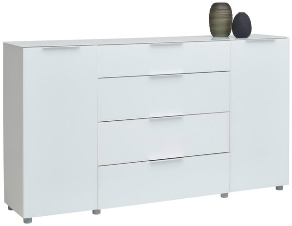 ŠIROKÁ KOMODA, vysoce lesklá bílá, 181/99,3/40 cm Voleo - Široké komody
