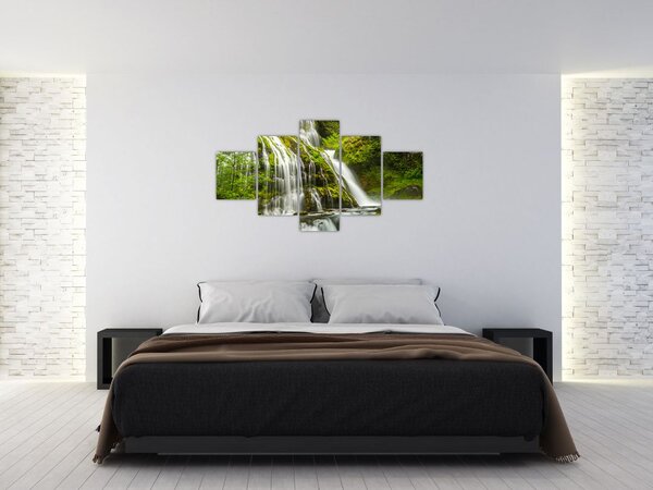 Obraz - Vodopád, Wind River Valley (125x70 cm)