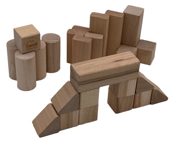T-Wood, s. r. o. Dřevěné kostky přírodní 25
