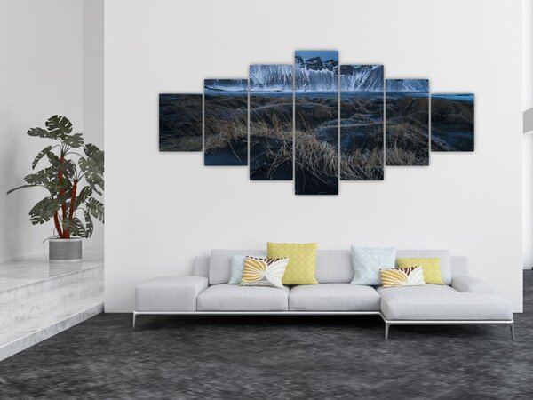 Obraz výhledu na Islandské vrcholky (210x100 cm)