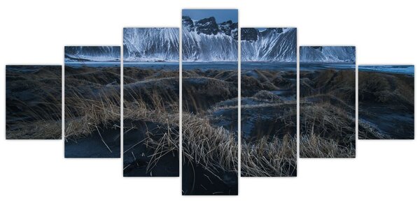 Obraz výhledu na Islandské vrcholky (210x100 cm)