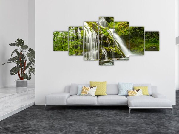Obraz - Vodopád, Wind River Valley (210x100 cm)