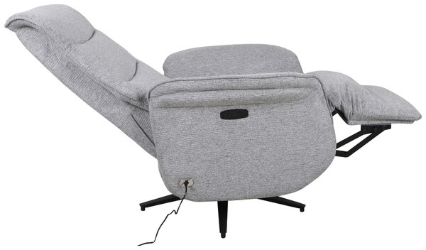 RELAXAČNÍ KŘESLO, kov, textil, šedá Cantus - Relaxační křesla