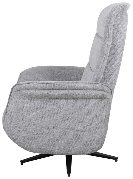 RELAXAČNÍ KŘESLO, kov, textil, šedá Cantus - Relaxační křesla