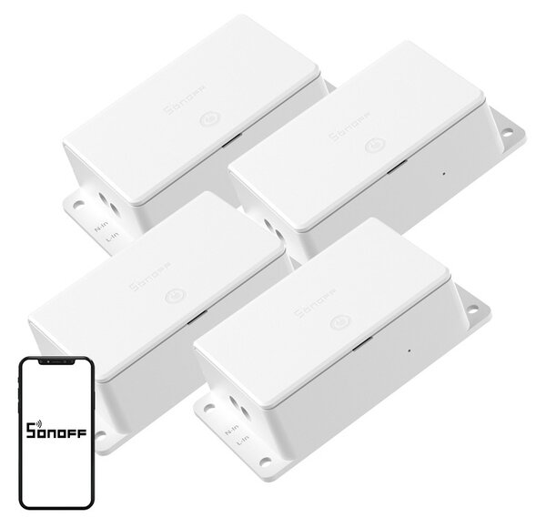 SONOFF Basic R5 Gen5 Wi-Fi Matter 10A vypínač, balení po 4 kusech