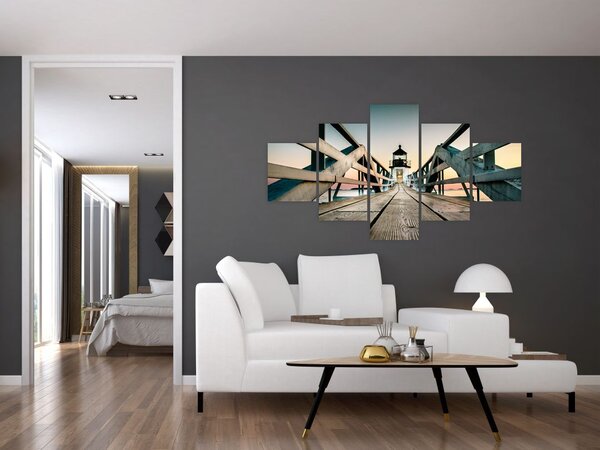 Obraz - Na molu (125x70 cm)