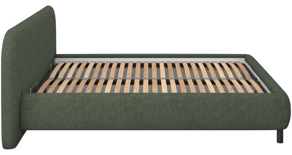 -25 % Dny MOMENTI– noo.ma Zelená bouclé dvoulůžková postel Mumo 160 x 200 cm