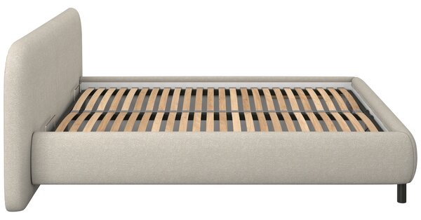 -25 % Dny MOMENTI– noo.ma Béžová bouclé dvoulůžková postel Mumo 160 x 200 cm