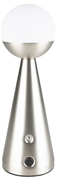 Zuiver Stříbrná kovová dobíjecí stolní LED lampa BELLO