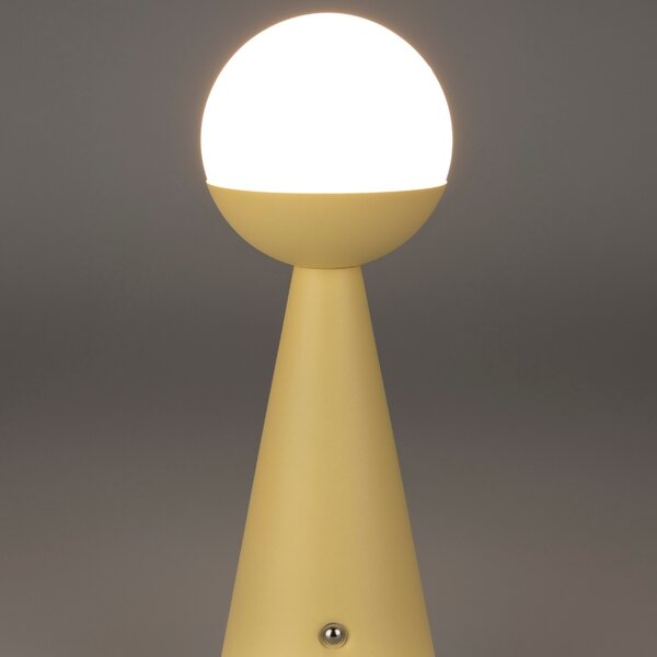 Zuiver Žlutá kovová dobíjecí stolní LED lampa BELLO