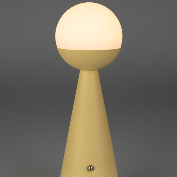 Zuiver Žlutá kovová dobíjecí stolní LED lampa BELLO
