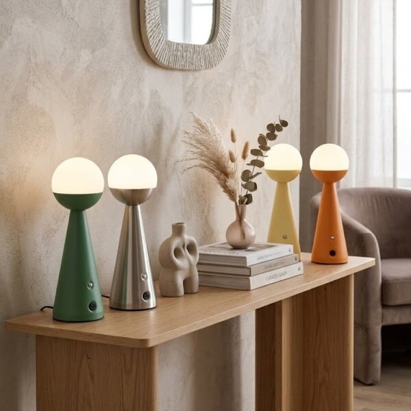 Zuiver Žlutá kovová dobíjecí stolní LED lampa BELLO