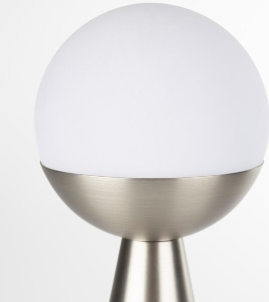 Zuiver Stříbrná kovová dobíjecí stolní LED lampa BELLO
