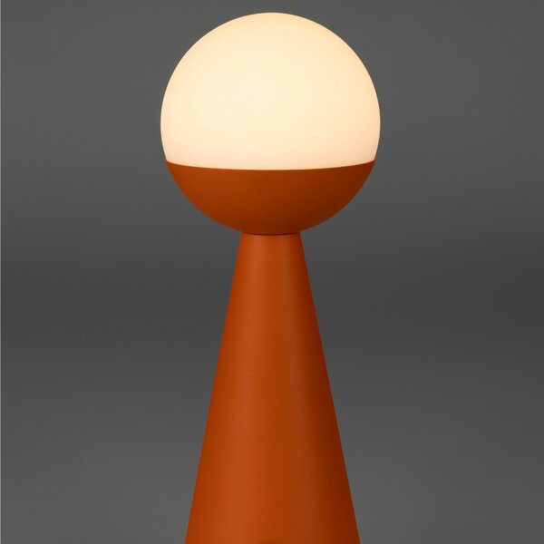 Zuiver Oranžová kovová dobíjecí stolní LED lampa BELLO