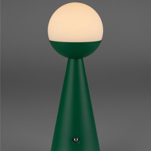 Zuiver Zelená kovová dobíjecí stolní LED lampa BELLO