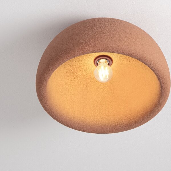 Nova Luce Terakotově oranžové stropní světlo Davo 43 cm