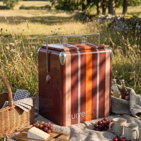 Zuiver Červený plastový chladící box BE WINE 32 x 24 cm