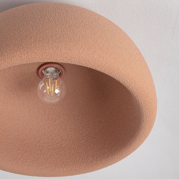 Nova Luce Terakotově oranžové stropní světlo Davo 43 cm