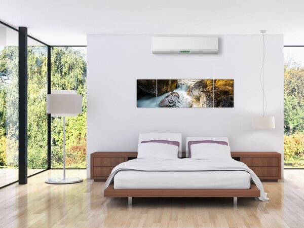 Obraz - Lesní potok (170x50 cm)
