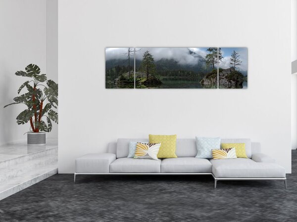 Obraz stromů v jezeře (170x50 cm)