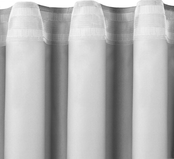 HOMEDE Závěs MILANA klasická transparentní vlnovka 7 cm modrý