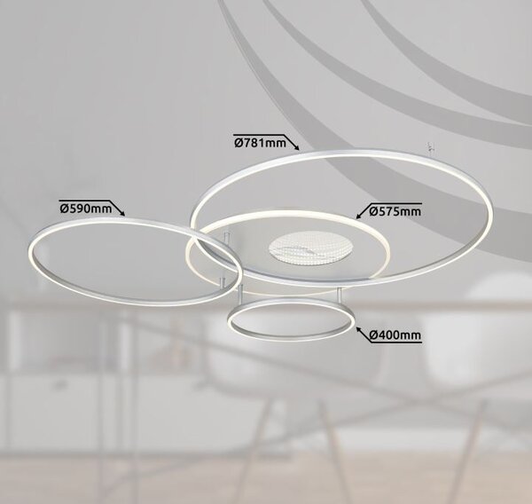 Globo GLB48466-70A LED přisazené stropní svítidlo INVERTINA | 70W integrovaný LED zdroj | 4599lm | 2700-6500K