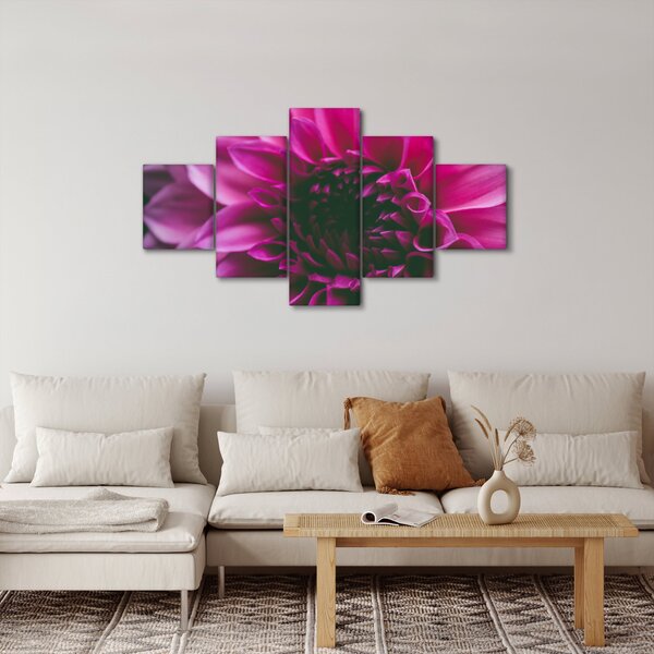 Obraz růžového květu (125x70 cm)
