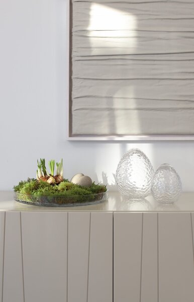 COOEE Design Skleněné vajíčko Gry Clear - 12 cm CED444
