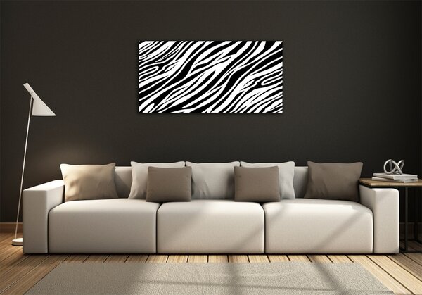 Foto obraz sklo tvrzené Zebra pozadí osh-89914611