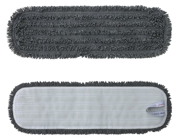 Mop na suchý zip Standard, 47 cm - mikrovlákno, šedá