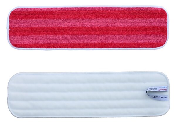 Mop na suchý zip Premium, 47 cm - mikrovlákno, červená