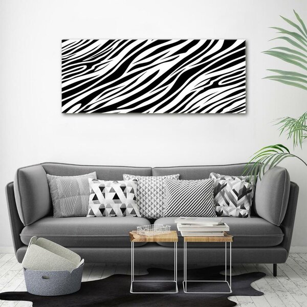 Foto obraz sklo tvrzené Zebra pozadí osh-89914611