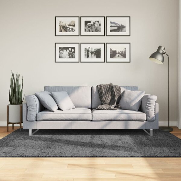 Koberec OVIEDO krátký vlas antracitový 140 x 200 cm