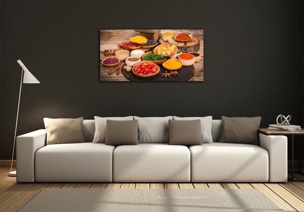 Foto obraz skleněný horizontální Koření a bylinky osh-89927007