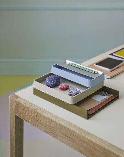 Muuto Stolní organizér Arrange 12x25 cm, light blue