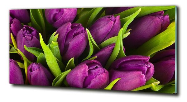 Fotoobraz na skle Fialové tulipány osh-89975331