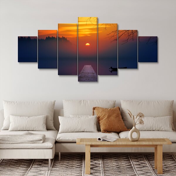 Obraz mostu při západu slunce (210x100 cm)
