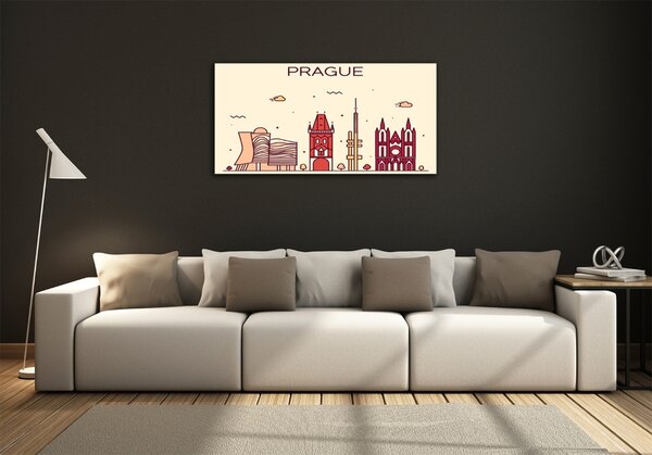 Fotoobraz na skle Praha domy osh-90039367