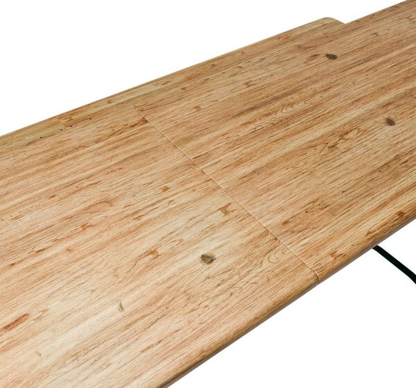 Pivní set 220 cm z jedlového dřeva, skládací, nosnost 250 kg